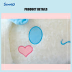 Pour l'oreiller en peluche for cinnamoroll - Coussin de chien de dessin animé mignon avec nœud bleu et yeux de cœur, tissu blanc doux, parfait pour la décoration de la chambre et du salon, cadeau idéal pour un couple ou les vacances, oreiller mignon