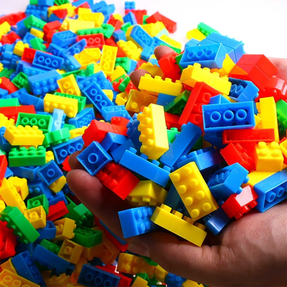 1200pcs Blocs de Construction Éducatifs pour Enfants, Jouets Puzzle, Blocs de Construction à Brancher, Adaptés pour Thanksgiving, Halloween, Noël, Cadeaux d'Anniversaire pour Garçons et Filles, Couleurs et Formes de Grains Aléatoires