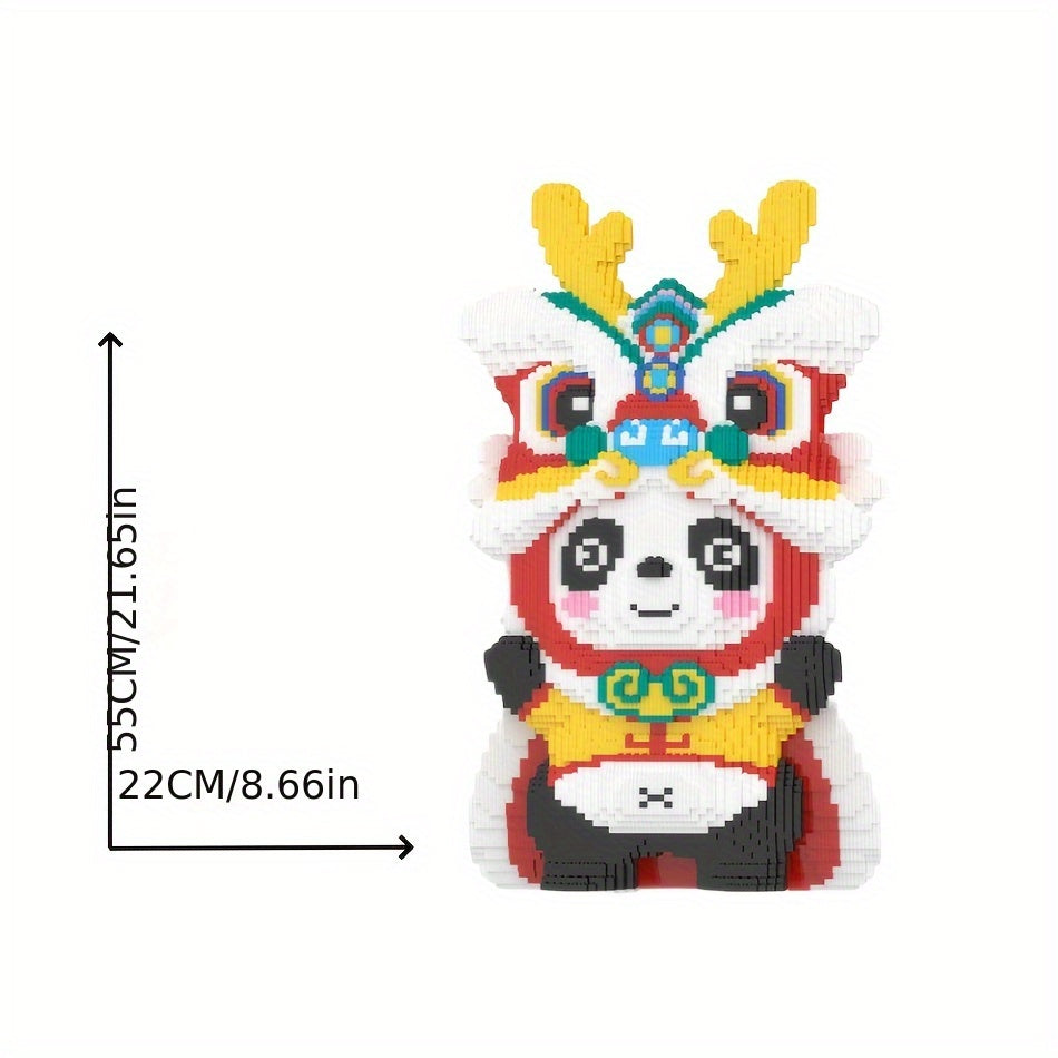8600 pièces de blocs de construction à emboîtement de panda magnifique \u002F Parfait pour un cadeau de vacances pour et