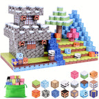 cadeaux pour la Journée Internationale de l'Enfance, 100pcs Blocs Magnétiques - Jouets Créatifs Magnétiques, Ensemble de Jouets à Aimants, Jouets Architecturaux Cubiques Cadeau de Noël Halloween