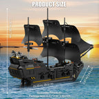 921 pièces de blocs de construction jouet modèle de navire pirate puzzle 3D bateau à voile jouets éducatifs compatibles avec d'autres ensembles de briques cadeaux de Noël et d'anniversaire