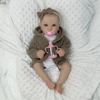 Poupée reborn en vinyle complet de 19 pouces (48 cm) pour jeune fille, jouet artisanal de mode pour cadeau d'anniversaire pour enfant, jouet de bain