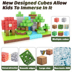 100 pièces de Blocs de Construction Magnétiques CoolNuro, Jouets Éducatifs en ABS, Jeu Sensoriel STEM, Idéal pour les 3-6 Ans, Cadeaux Créatifs pour Anniversaire, Noël