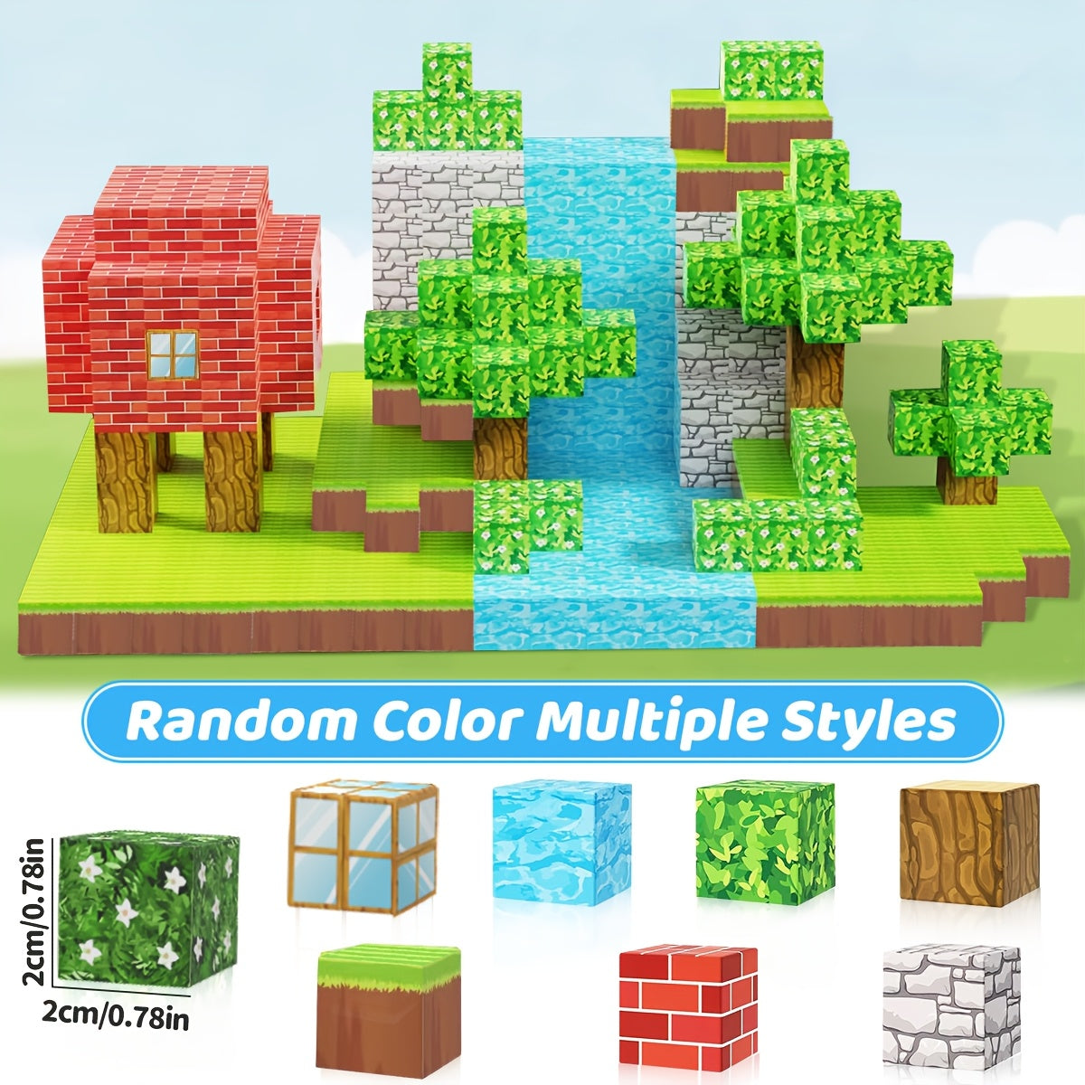100 pièces de Blocs de Construction Magnétiques CoolNuro, Jouets Éducatifs en ABS, Jeu Sensoriel STEM, Idéal pour les 3-6 Ans, Cadeaux Créatifs pour Anniversaire, Noël