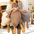 1pc Jouet en peluche de canard doux pour chiens, motif de dessin animé, polyester, stimule l'énergie, recommandé pour les races de taille moyenne, convient aux grands, moyens et petits animaux, jouet pour chien