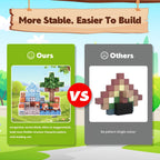 Jeu de jouets magnétiques créatifs, idéal pour construire et inventer, cadeau parfait pour Noël ou Halloween pour enfants - Comprend 100 blocs de construction magnétiques