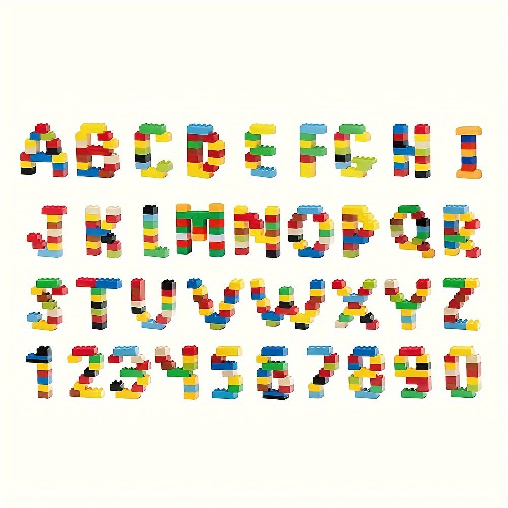 1200pcs Ensemble de blocs de construction pour enfants, briques à grains fins, formes de couleurs aléatoires, jouet éducatif, parfait pour Thanksgiving, Noël, cadeau d'anniversaire pour garçons et filles, matériau plastique durable