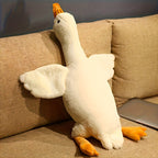 1pc Jouet en peluche de canard doux pour chiens, motif de dessin animé, polyester, stimule l'énergie, recommandé pour les races de taille moyenne, convient aux grands, moyens et petits animaux, jouet pour chien