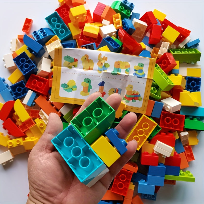 1500g Grand Blocs de Construction pour Enfants, Grandes Briques de Construction, Jouets Éducatifs Créatifs pour Enfants, Cadeau Idéal pour Garçons et Filles de 3 à 6 Ans, Matériau ABS Durable