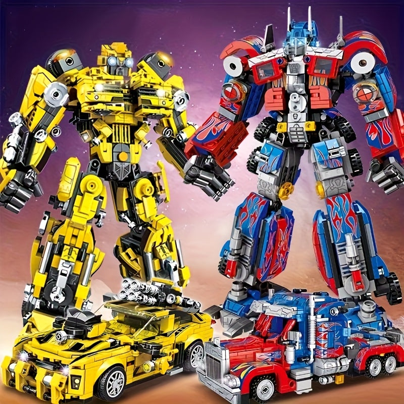 1300+ Pièces de Blocs de Construction ABS, Ensemble de Jouets de Construction, Kit de Construction de Modèle 2-en-1, Blocs de Construction Créatifs pour Adultes pour la Décoration de la Maison, Cadeaux Idéaux pour Noël, Halloween, Thanksgiving