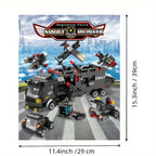 Blocs de construction Véhicule de police Swat, Blocs de voiture robot, Jouets éducatifs, Cadeaux d'anniversaire halloween, cadeau de noël