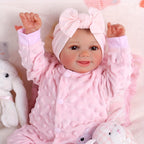 Baby Dolls Reborn BABESIDE Sunny - 17 Pouces Mignonnes et Réalistes, Poupées Bébé Souriantes et Posables avec Accessoires Complets pour Cadeaux pour Enfants de 3 Ans et Plus