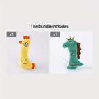 Jouet interactif pour chat – Forme animale en peluche pour chatons et chats joueurs.