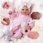 Baby Dolls Reborn BABESIDE Sunny - 17 Pouces Mignonnes et Réalistes, Poupées Bébé Souriantes et Posables avec Accessoires Complets pour Cadeaux pour Enfants de 3 Ans et Plus
